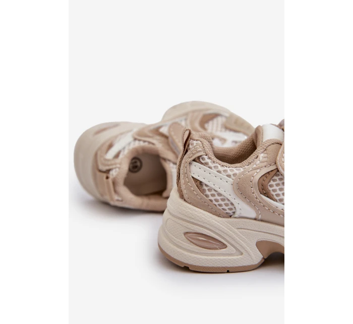Dziecięce Buty Sportowe Sneakersy Na Rzep Beżowe Rulagia Dziecięce Buty Sportowe Sneakersy Na Rzep Beżowe Rulagia