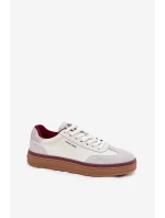 Skórzane Damskie Sneakersy Daniel Lopez Just Dare SS2D4008 Biało-Szare