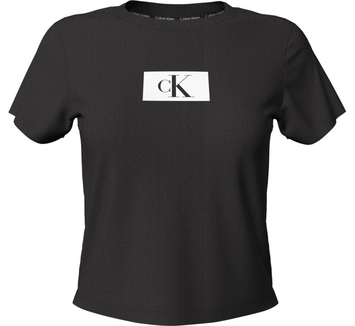 Dámske tričko Lounge T-Shirt CK96 S/S CREW NECK 000QS6945EUB1 čierna - Calvin Klein