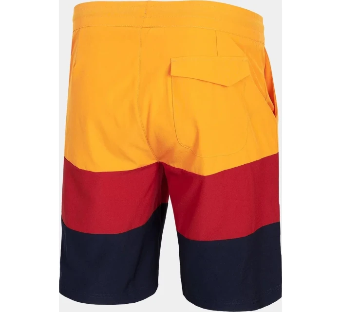 Pánske plavecké šortkyH4L21-SKMT004 oranžovo-červeno-čierne - 4F