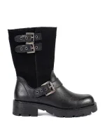 Trendy dámské černé kotníčkové boty platforma Trendy dámské černé kotníčkové boty platforma