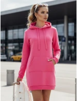 Dámská dlouhá mikina oversize růžová Dstreet model 21964020 - FashionStreet