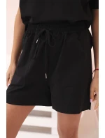 Dámsky set punto s krátkymi rukávmi a šortkami čierny Dámsky set punto s krátkymi rukávmi a šortkami čierny