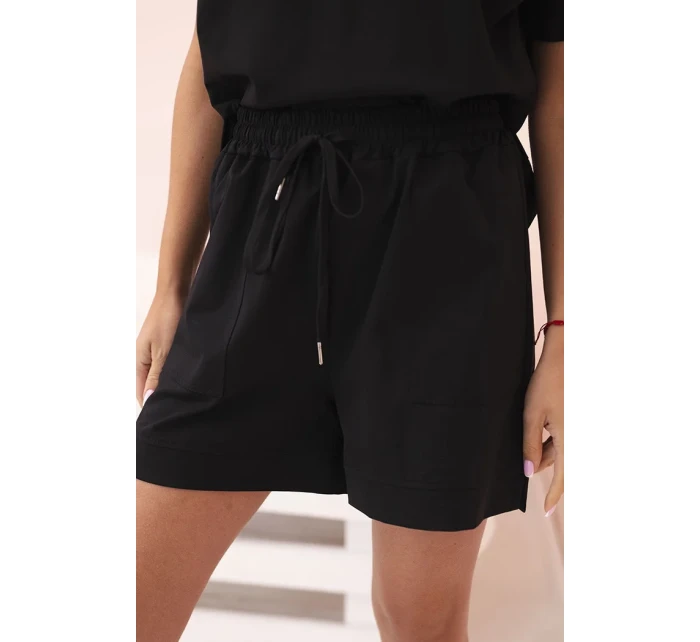 Dámsky set punto s krátkymi rukávmi a šortkami čierny Dámsky set punto s krátkymi rukávmi a šortkami čierny