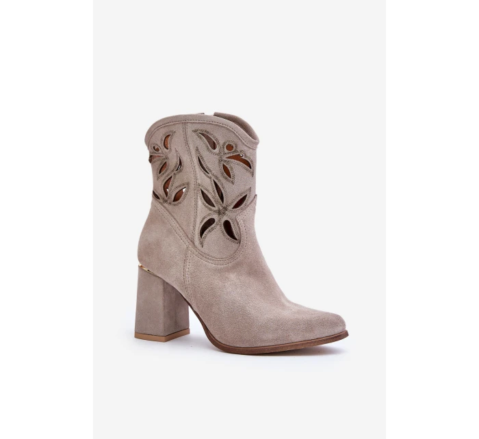 Semišové Botky Na Podpatku Lewski model 21672767 - Boto Semišové Botky Na Podpatku Lewski model 21672767 - Boto