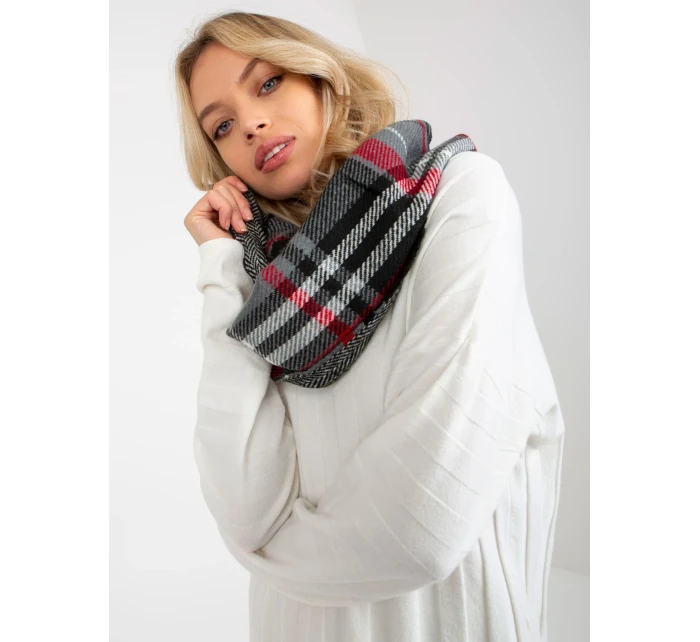 Tunelový šál AT KM 1402.20 šedá čierna