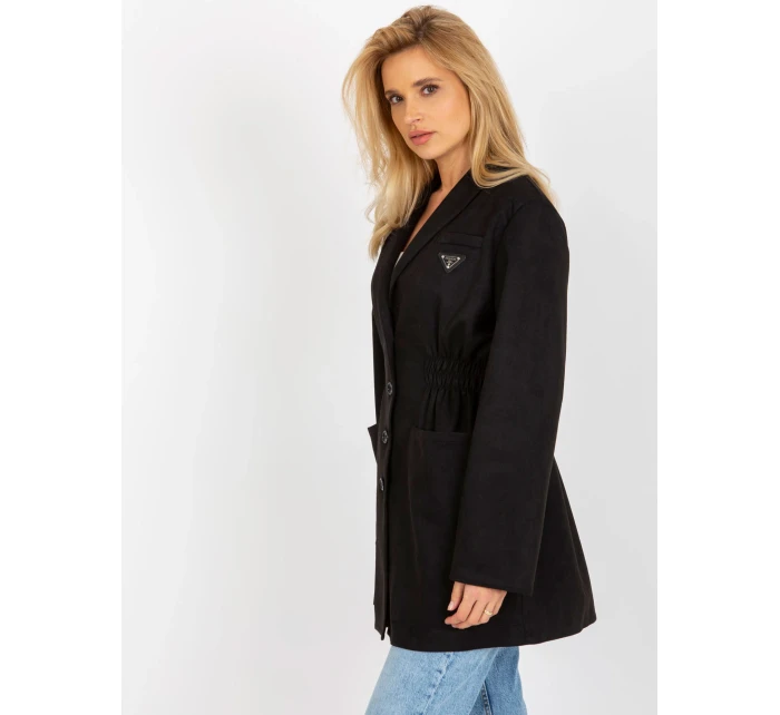 Dámsky kabát LK PL 509128.19 čierna - FPrice Dámsky kabát LK PL 509128.19 čierna - FPrice