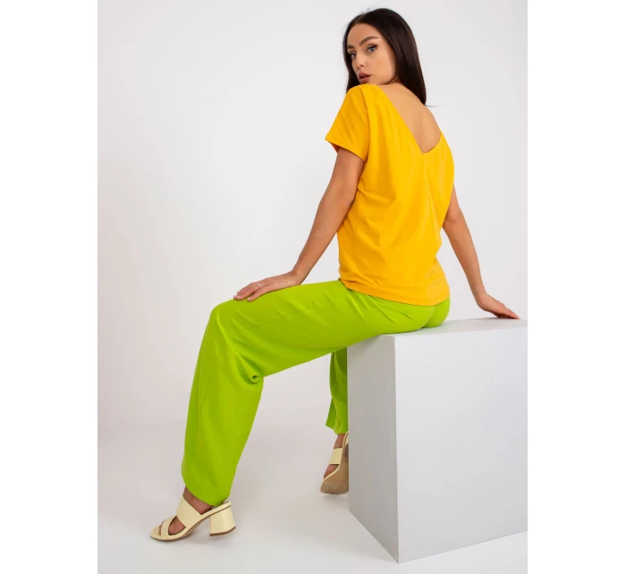 Tričko RV TS model 14816788 tmavě žlutá - FPrice Tričko RV TS model 14816788 tmavě žlutá - FPrice