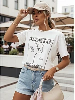 Tshirt damski ecru model 22156771 - FashionStreet Tshirt damski ecru model 22156771 - FashionStreet