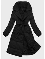 Dámsky zimný kabát s kožušinovým golierom J Style Black (16M9168-392A) Dámsky zimný kabát s kožušinovým golierom J Style Black (16M9168-392A)
