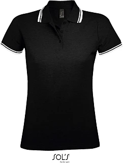 SOL'S Pasadena Women Dámské piqué polo model 22521895 black/white
