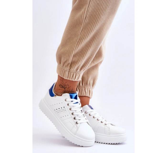 Damskie Sportowe Buty Biało-Niebieskie Be First! Damskie Sportowe Buty Biało-Niebieskie Be First!