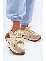 Dámske semišové tenisky GOE TT2N4021 Beige Dámske semišové tenisky GOE TT2N4021 Beige