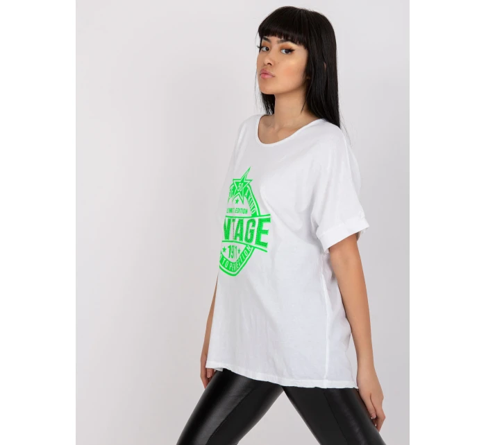 Tričko DHJ TS 6860.26X biela a zelená