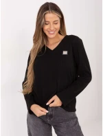 Sweter RV SW model 21786399 czarny - FPrice Sweter RV SW model 21786399 czarny - FPrice