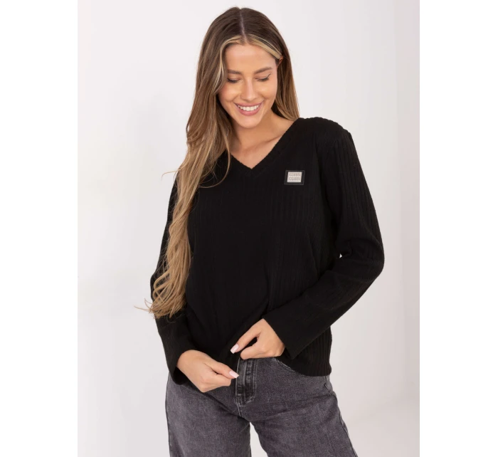 Sweter RV SW model 21786399 czarny - FPrice Sweter RV SW model 21786399 czarny - FPrice