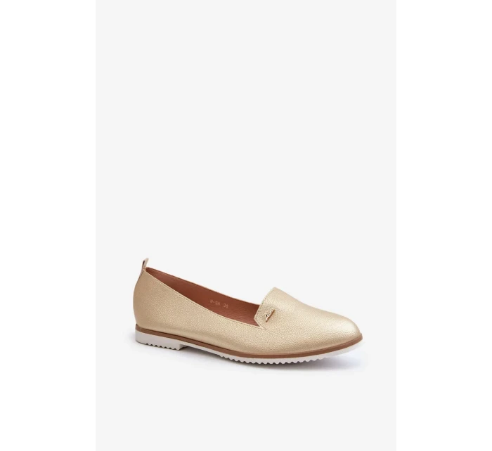 Dámske ploché mokasíny Gold Enzla Dámske ploché mokasíny Gold Enzla
