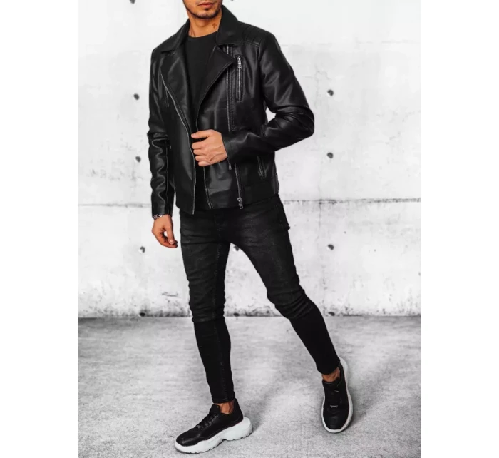Pánská kožená bunda černá Dstreet model 21968063 - FashionStreet