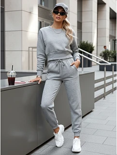 FashionStreet dámske svetlosivé tepláky AY1160