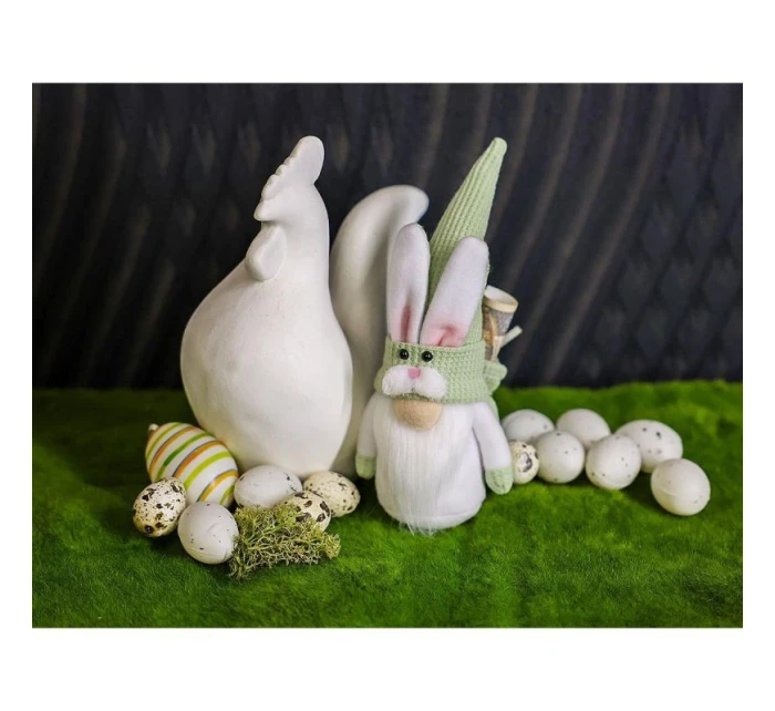 Zelená šelma 20 cm s darčekovou taškou jarná dekorácia detské