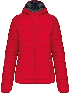 K Lehká dámská prošívaná bunda s kapucí 20. red model 22512073 - Kariban
