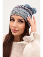 Čiapka s fleecom Krystyna K207 sea+grey Čiapka s fleecom Krystyna K207 sea+grey