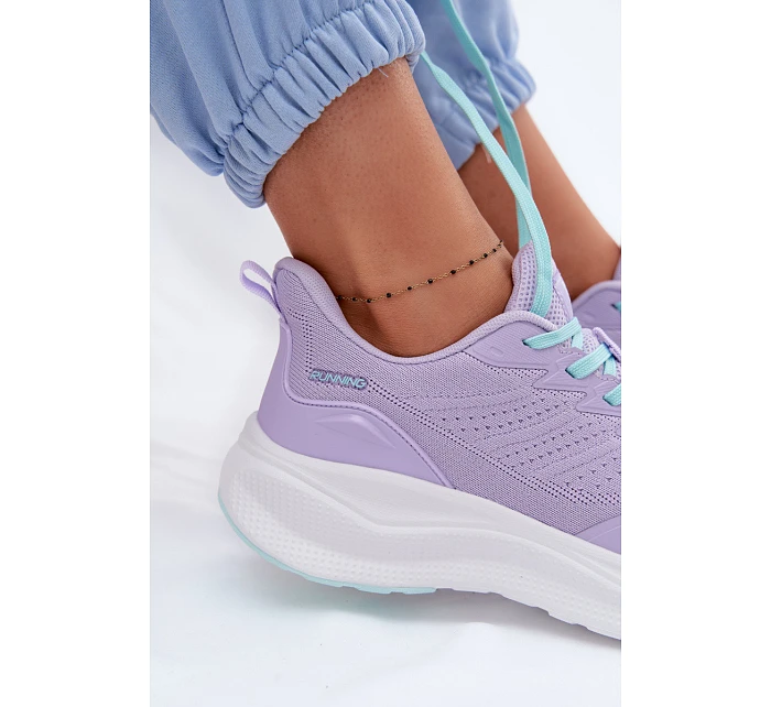 Dámské sportovní boty na platformě Levandulové Gelirae