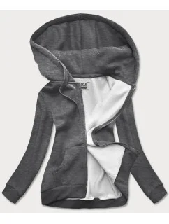 Tmavě šedá dámská sportovní mikina model 21389911 - J.STYLE