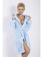 Dámsky župan Diana short light blue - DKAREN