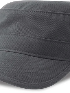 Atlantis Headwear Tank-S Vojenská čiapka s kšiltom 33.0287 tmavošedá