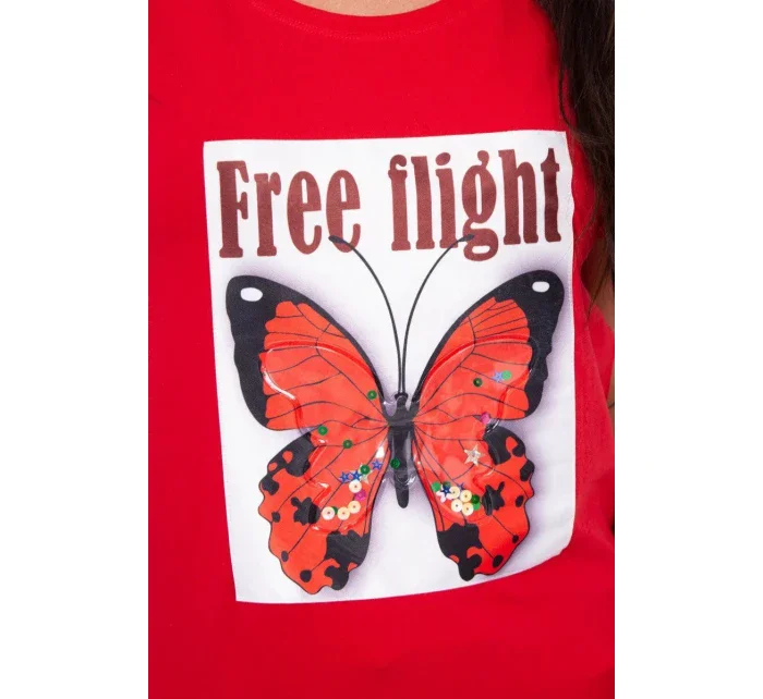Červená halenka Free Flight