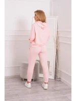 Tepláková súprava s kapucňou púdrovo ružová Tepláková súprava s kapucňou púdrovo ružová