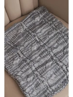 Dámsky zimný mäkký pletený komín KN25 grey+graphite