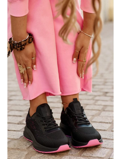 Tenisky Sportovní Boty Dámské Na Platformě Big Star model 21693849 HIPOLY SYSTEM Černé - Big Star Shoes Tenisky Sportovní Boty Dámské Na Platformě Big Star model 21693849 HIPOLY SYSTEM Černé - Big Star Shoes