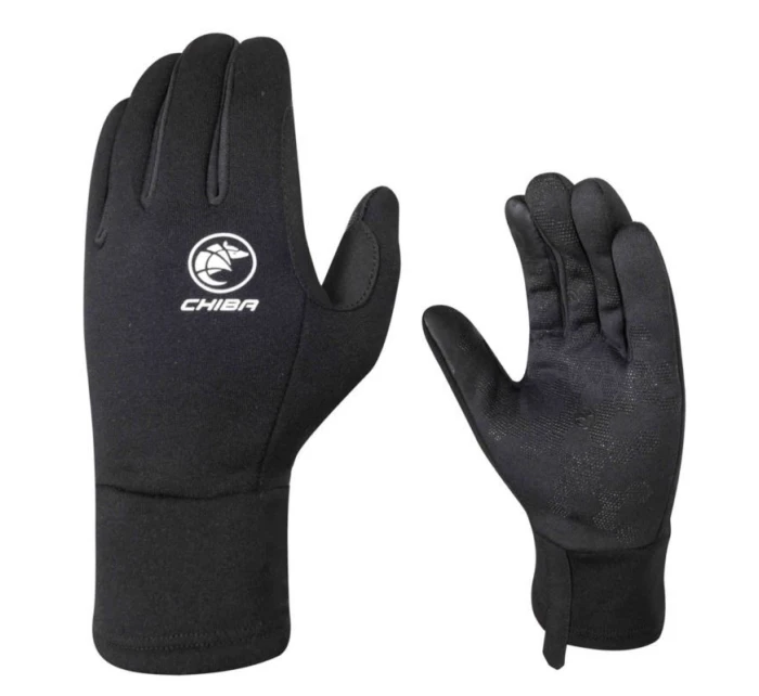 Rukavice CHIBA POLARFLEECE čierne XL