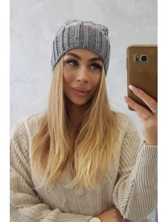 Milano fleecová čiapka K203 grey melange+grey