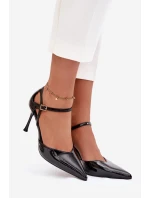 Lakované lodičky s páskem černé model 21788319 - Boto Lakované lodičky s páskem černé model 21788319 - Boto