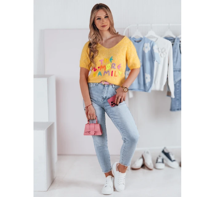 Dámský svetr žlutý Dstreet model 21973910 - FashionStreet