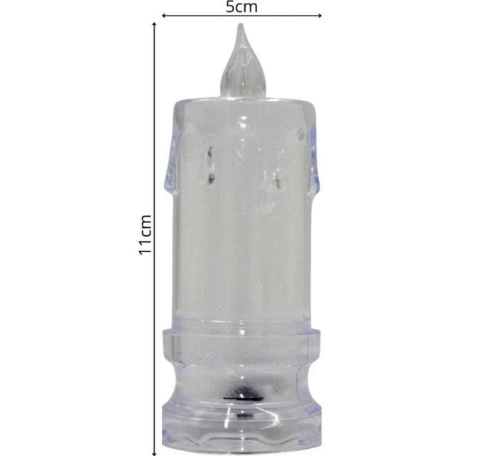 Dekoratívna LED sviečka 5x11 cm