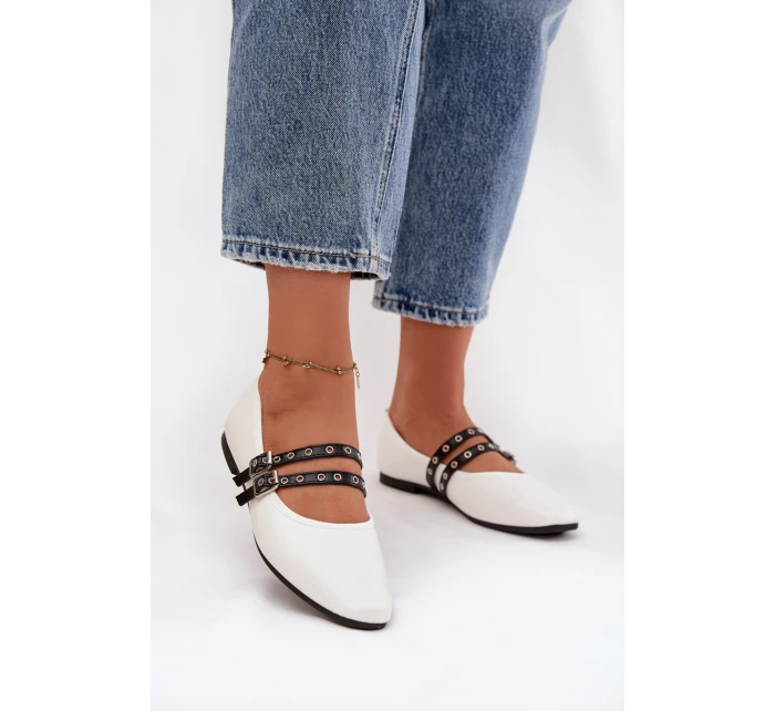 Dámské Baleríny S Bílé model 21744618 - Boto