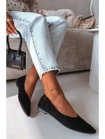 Balerínky Eco Suede Black Lelisa