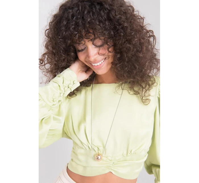 Bluzka 15578 limonkowy Bluzka 15578 limonkowy