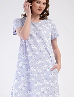 Dámske šaty Nature home modro-biele - Vienetta