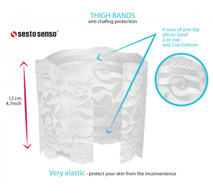 Páska na stehná Sesto Senso Thigh Bands čipka