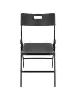 Stôl na stolovanie KOMPAKTNÝ STÔL 86,5x86,5x71 cm a 4 sedadlá ČIERNA