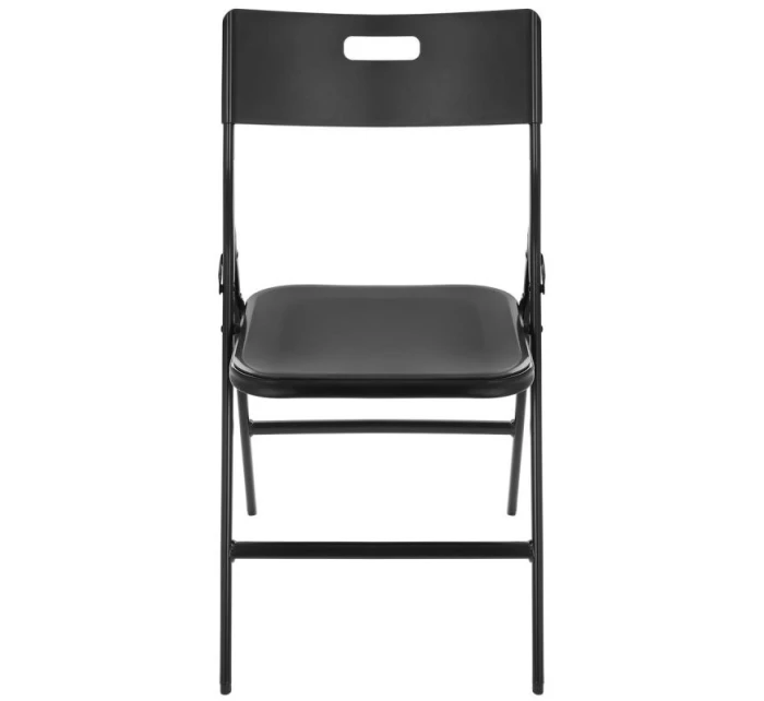 Stôl na stolovanie KOMPAKTNÝ STÔL 86,5x86,5x71 cm a 4 sedadlá ČIERNA