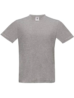 B&C Exact V-Neck Tričko s výstrihom do V 01.0006 športová šedá