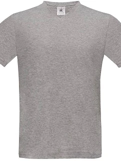 B&C Exact V-Neck Tričko s výstrihom do V 01.0006 športová šedá