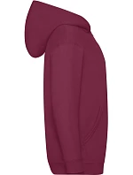 Fruit of the Loom Classic Kids Sweat Jacket Detská mikina s kapucňou 16.2045 bordová