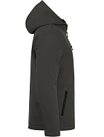 Padded Hooded Softshell Men Pánská zateplená softshellová bunda s kapucí model 22454907 dark grey - Clique Padded Hooded Softshell Men Pánská zateplená softshellová bunda s kapucí model 22454907 dark grey - Clique